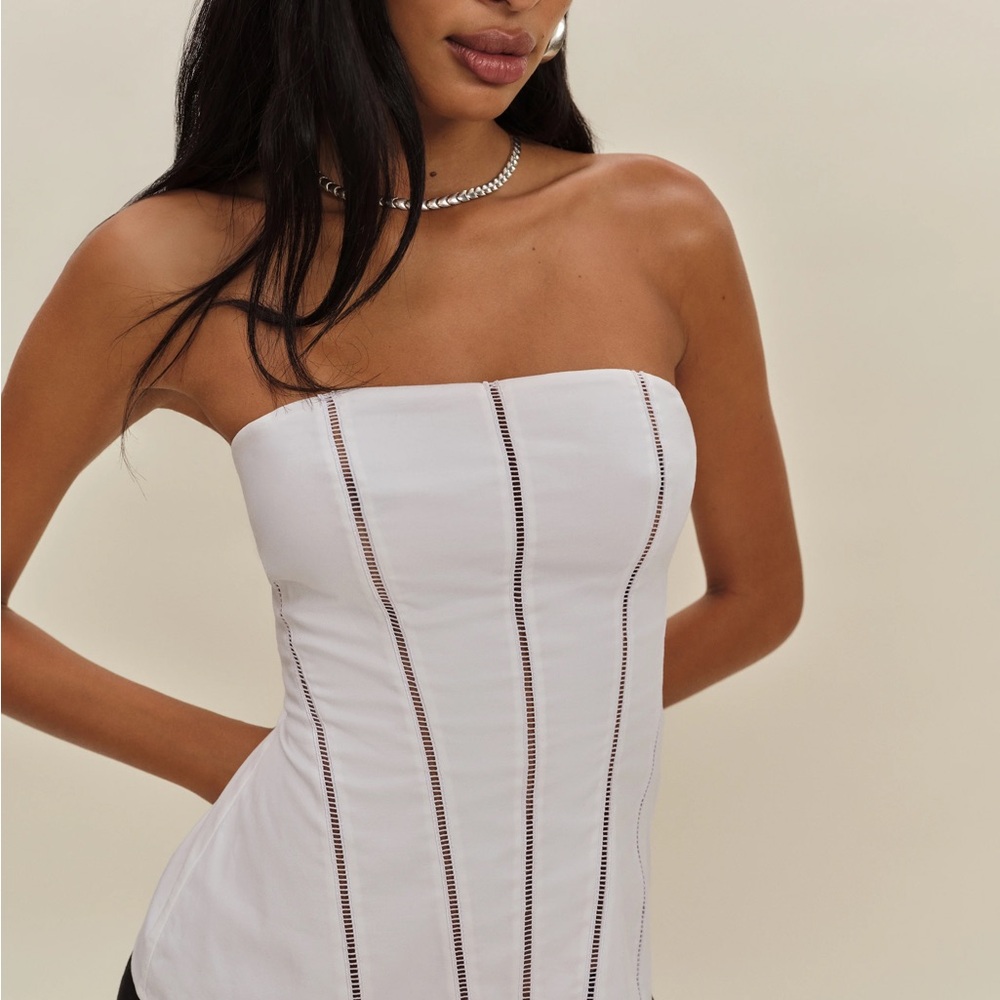 Reformation White Top (can be worn with our w/o straps)